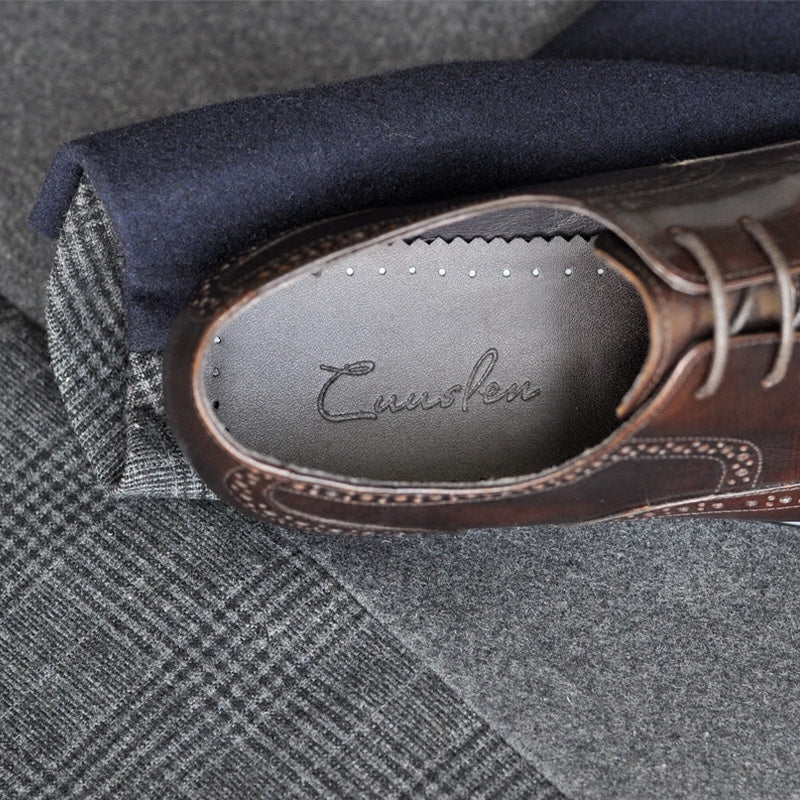 Handmade Genuine Leather Men's Pointed Toe Business Shoes