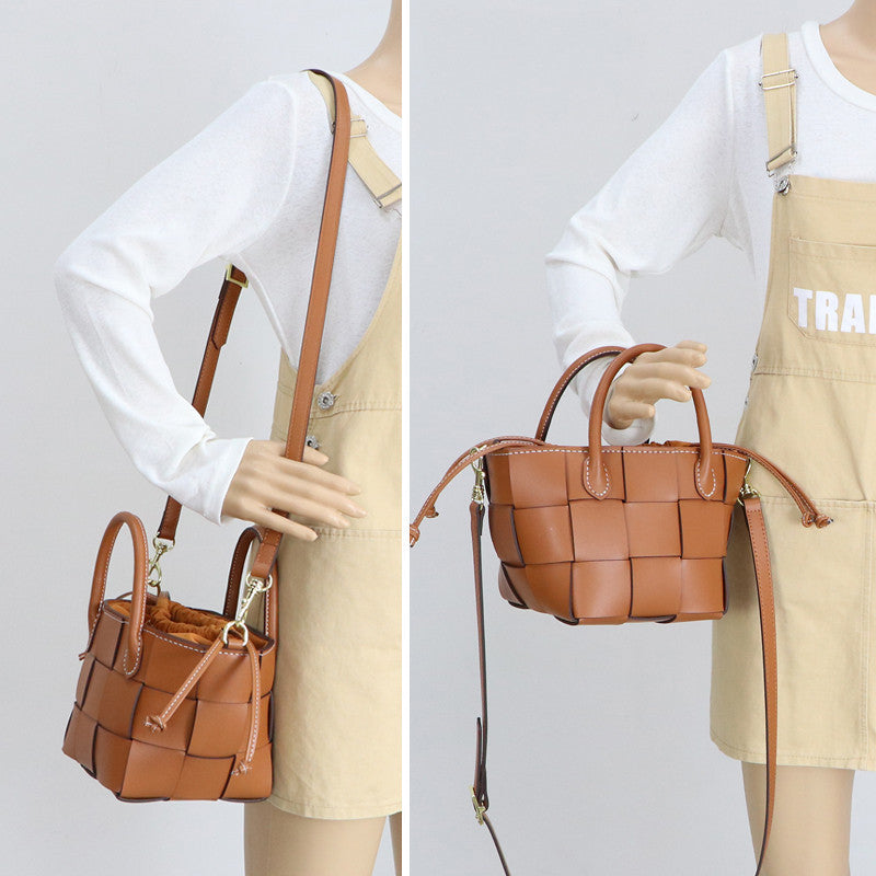 Handmade Cow Leather Handmade woven Bag